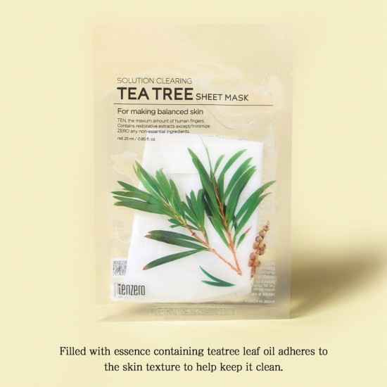 Tenzero Solution Clearing Tea Tree Sheet Mask
