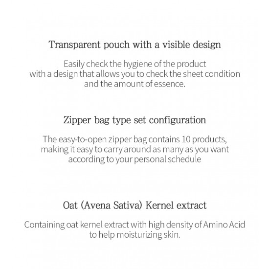 Tenzero Solution Soothing OAT Sheet Mask