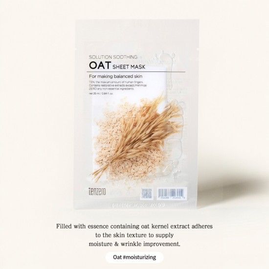 Tenzero Solution Soothing OAT Sheet Mask