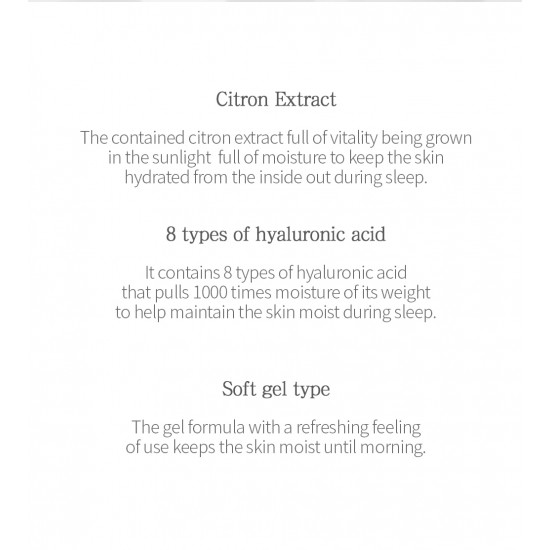 Tenzero Brightening Yuza Sleeping Mask 100g