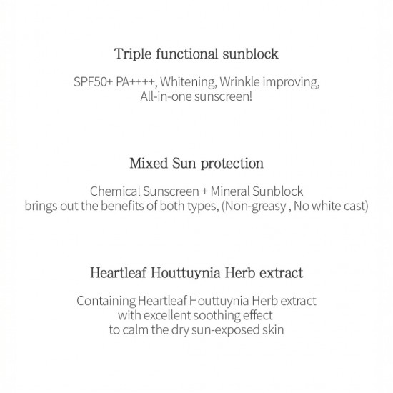 TENZERO Heartleaf Mild Soothing Sun SPF50+ PA++++