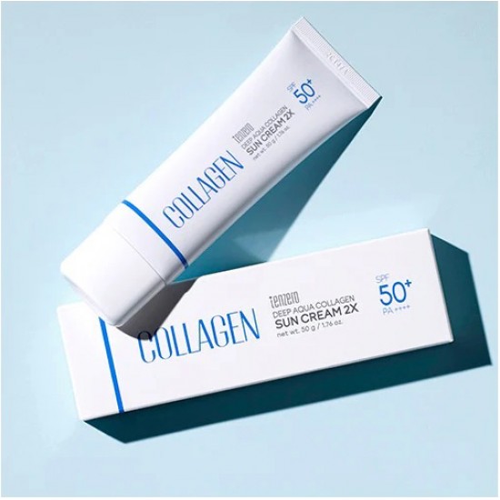 TENZERO Deep Aqua Collagen Sun Cream 2X SPF 50+ and PA++++ 50g