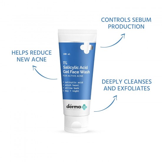 The Derma Co 1% Salicylic Acid Gel Face Wash 100ml