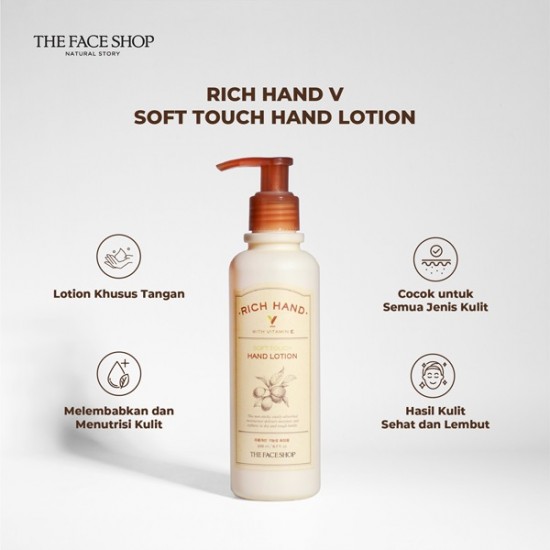 The Face Shop Rich Hand V Soft Touch Hand Lotion