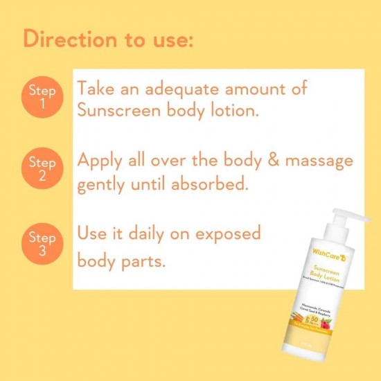 WishCare Sunscreen Body Lotion SPF 50 PA+++