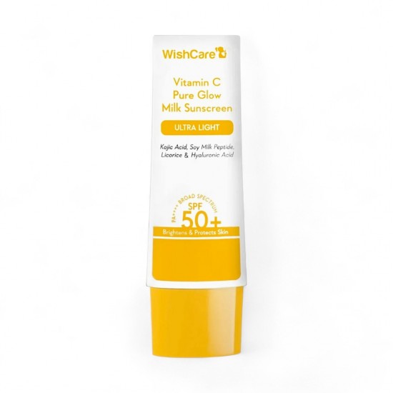 WishCare Vitamin C Pure Glow Milk Sunscreen SPF 50+ PA+++