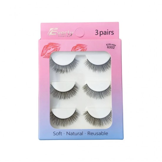 Everly Beauties G300 Series 3Pair False Eyelash Set