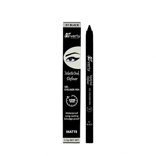 Everly Beauties Matte Ink Define Gel Eyeliner Pen (BLACK)