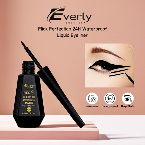 Everly Beauties Flick Perfection 24H Waterproof Liquid Eyeliner