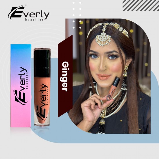 Everly long Lasting Ultra Matte liquid Lipstick (Ginger) Everly long Lasting Ultra Matte liquid Lipstick (Ginger)