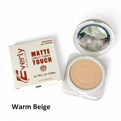 Everly Beauties Matte Touch Compact Powder with SPF15++ Warm Beige