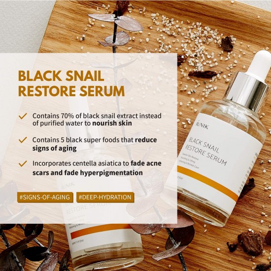 iUNIK Black Snail Restore Serum 50ml