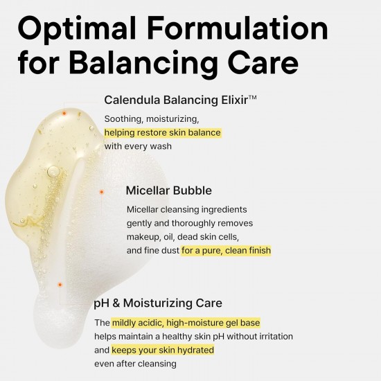 iUNIK Calendula Balancing Foam Gel Cleanser 150ml