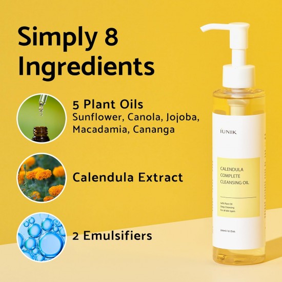 iUNIK Calendula Complete Cleansing Oil 200ml