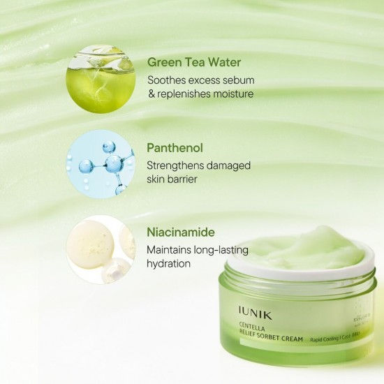 iUNIK Centella Relief Sorbet Cream 10ml