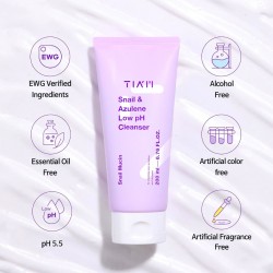 TIAM Snail & Azulene Low pH Cleanser 200ml
