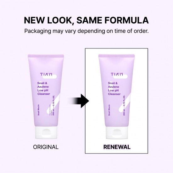TIAM Snail & Azulene Low pH Cleanser 200ml
