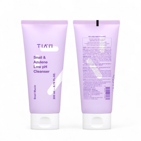 TIAM Snail & Azulene Low pH Cleanser 200ml