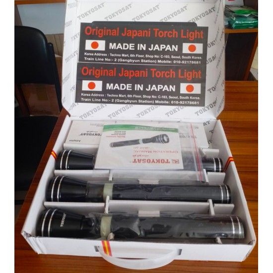 Tokyosat TS-1126 japan Made Rechargeable Flashlight Torch Light