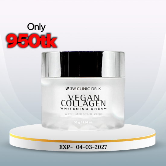 3W CLINIC Dr.K Vegan Collagen Whitening Cream 55g