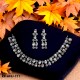 Diamond Cut Jewellery set (Necklace with Earrings) KB-AFEJ-111