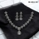 Diamond Cut Jewellery set (Necklace with Earrings) KB-ADJJ-101