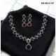 Diamond Cut Jewellery set (Necklace with Earrings) KB-ADJJ-101