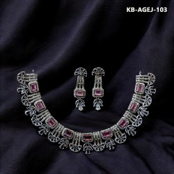 Diamond Cut Jewellery set KB-AGEJ-114